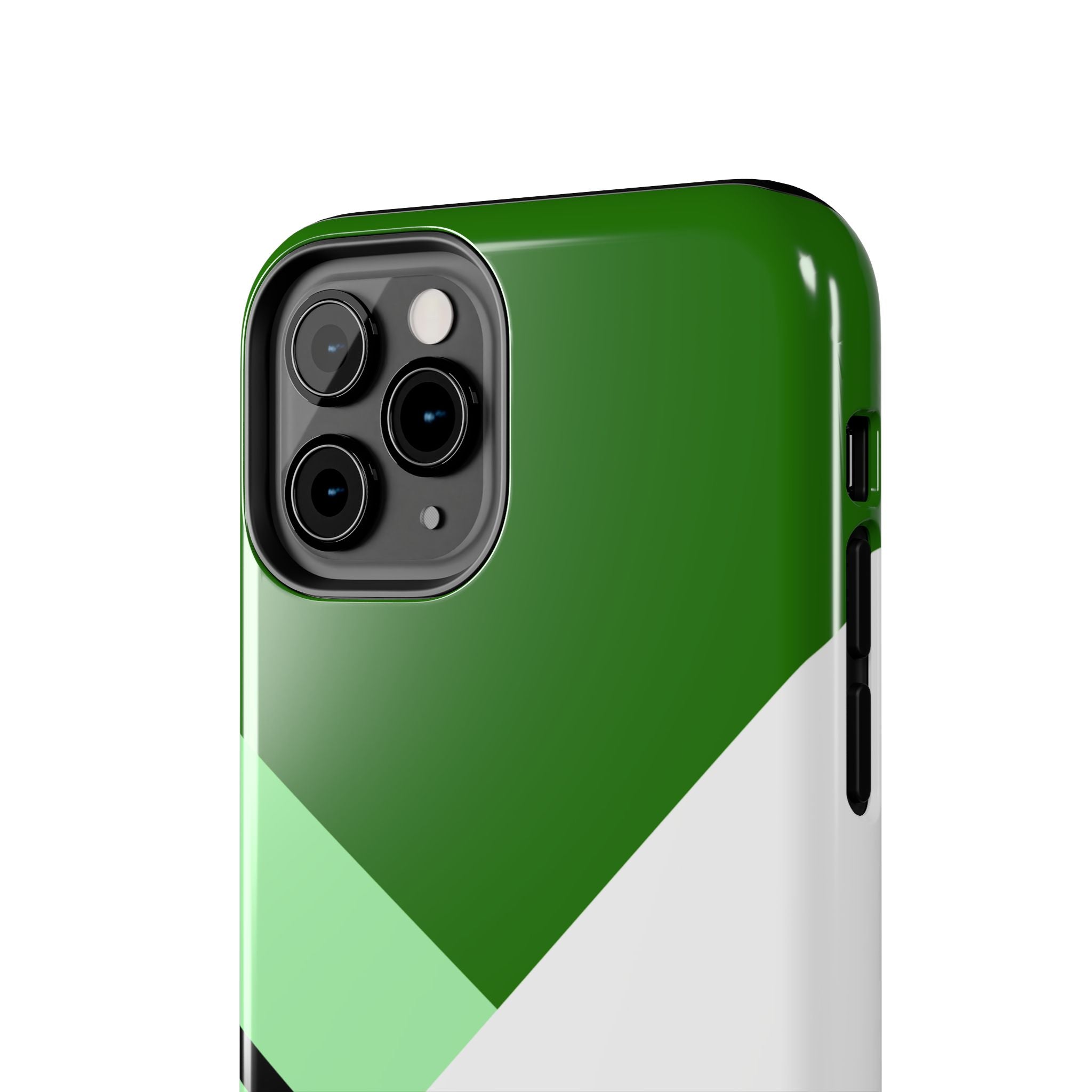 Green Geometric Stripe Phone Case | Tough Phone Cases
