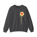 Yellow Hibiscus Floral Crewneck sweatshirt | tropical flower design