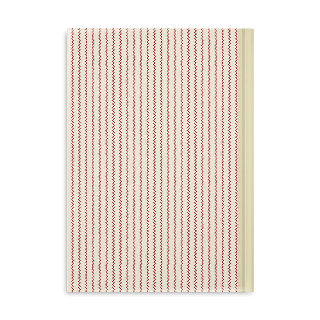 Diary Hardcover Notebook — Vintage Red Stripe Puffy Cover