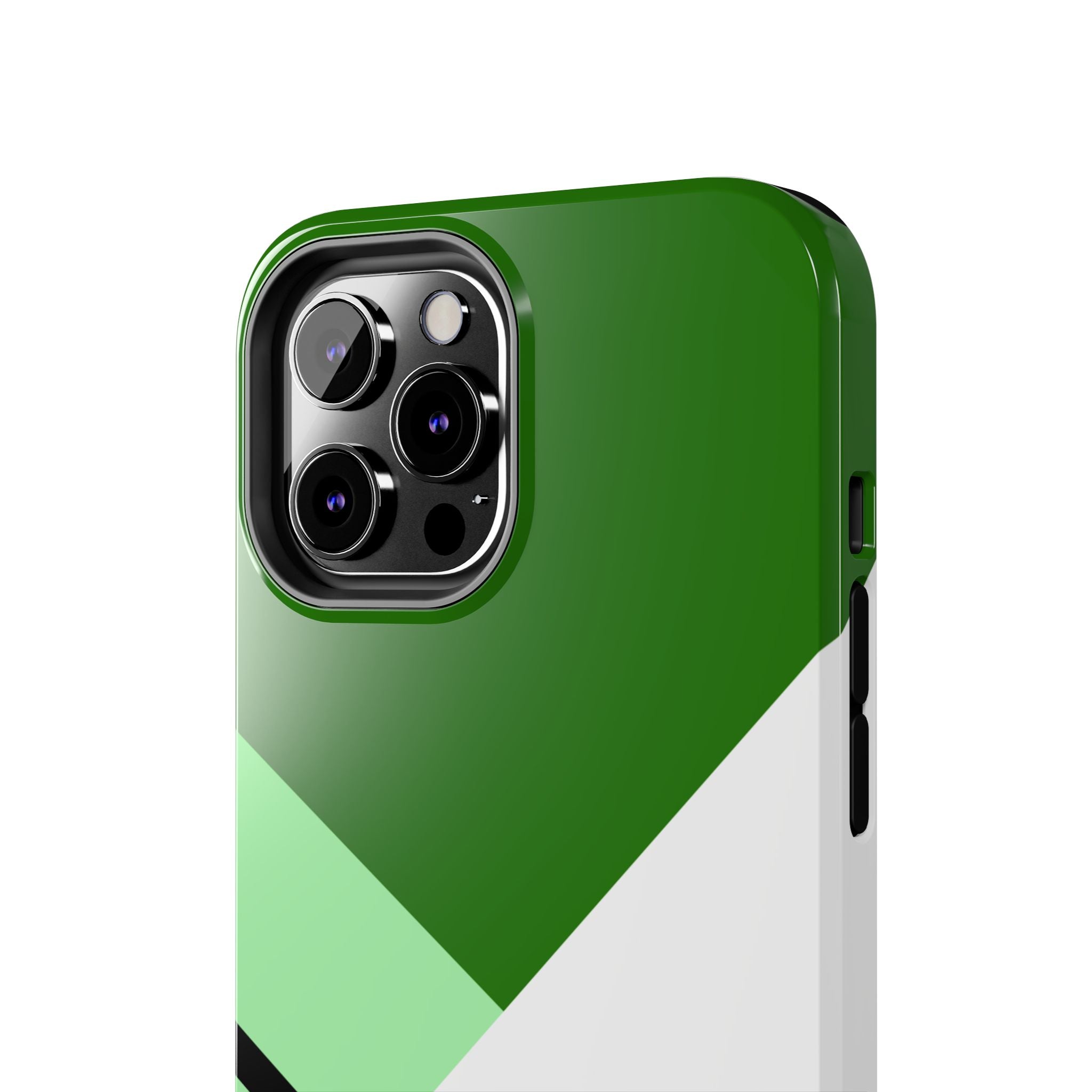 Green Geometric Stripe Phone Case | Tough Phone Cases