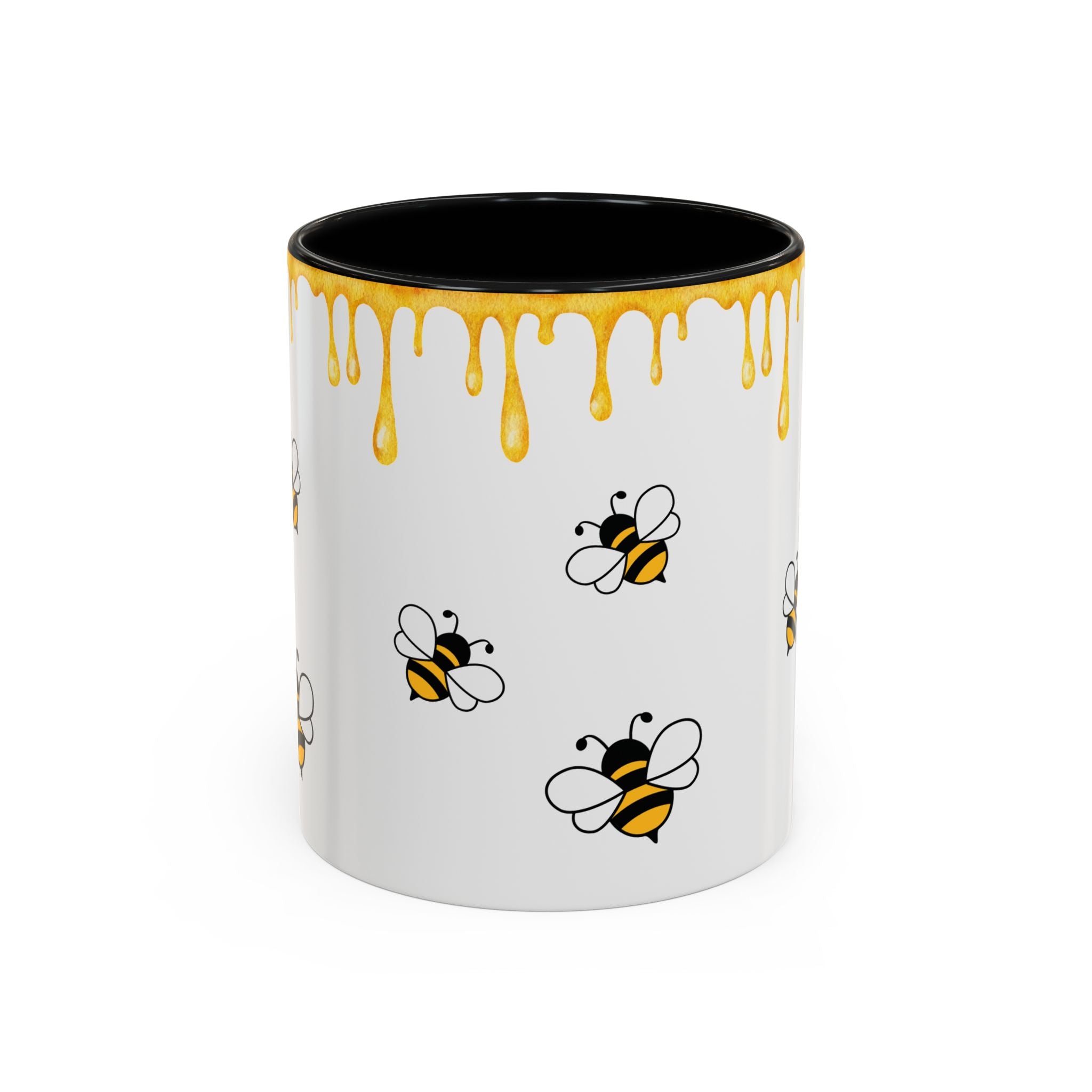 Honey Drip Bee Pattern Mug | Coffee Mug