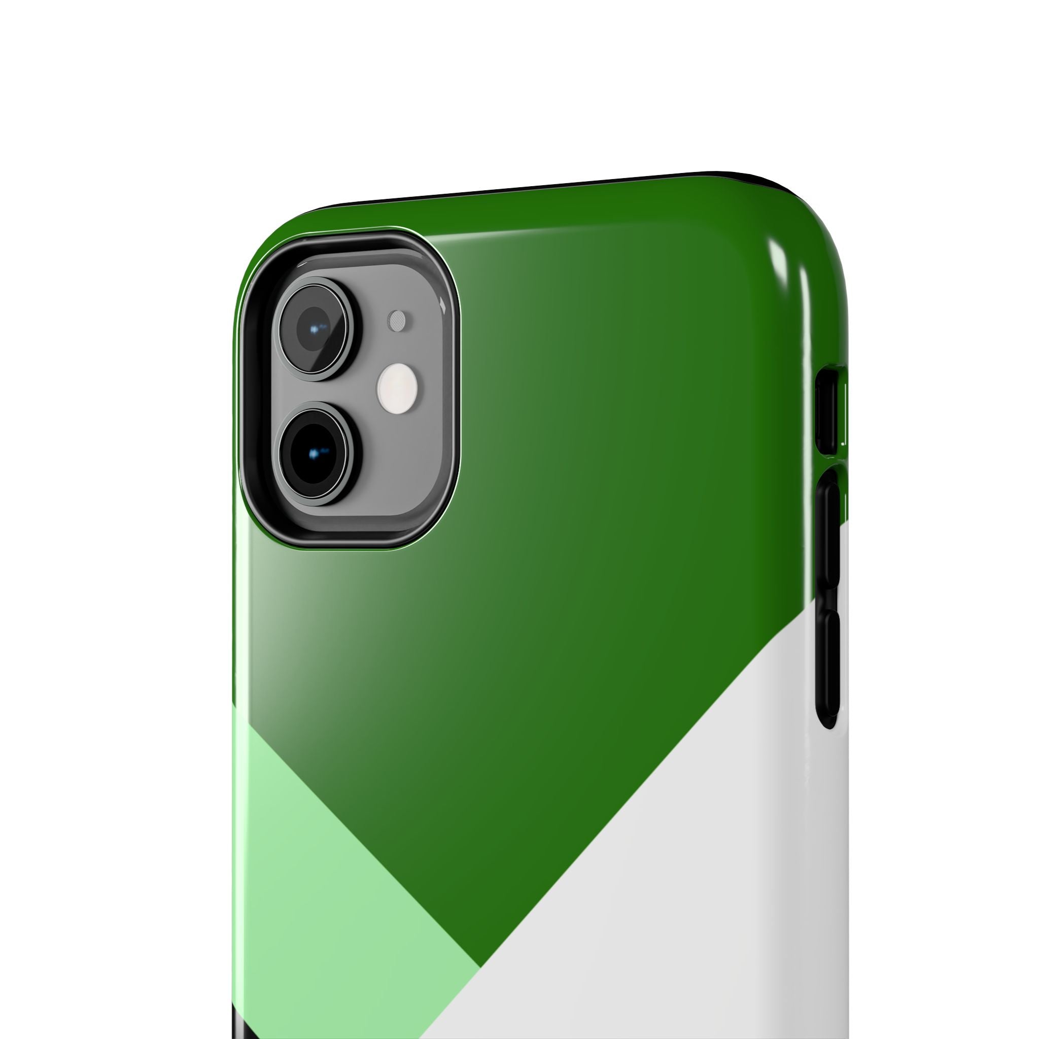 Green Geometric Stripe Phone Case | Tough Phone Cases