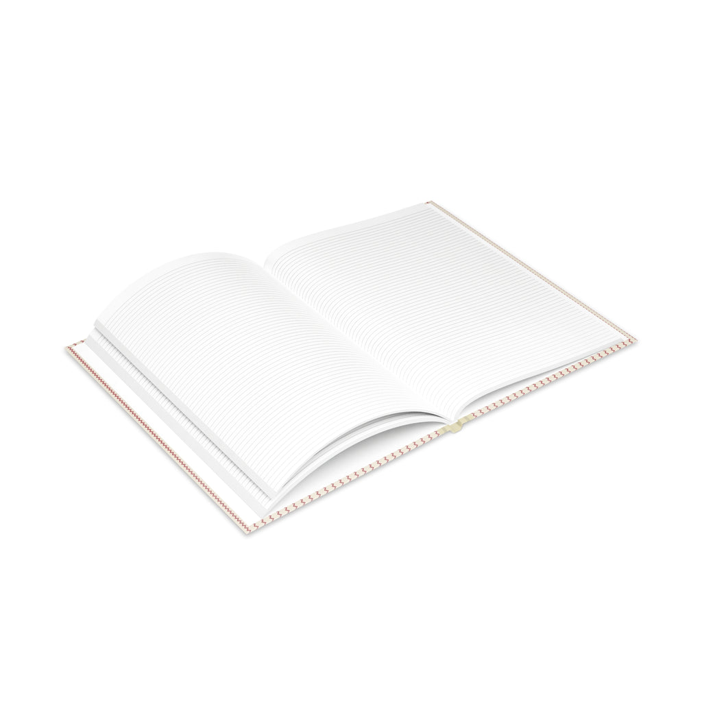 Diary Hardcover Notebook — Vintage Red Stripe Puffy Cover