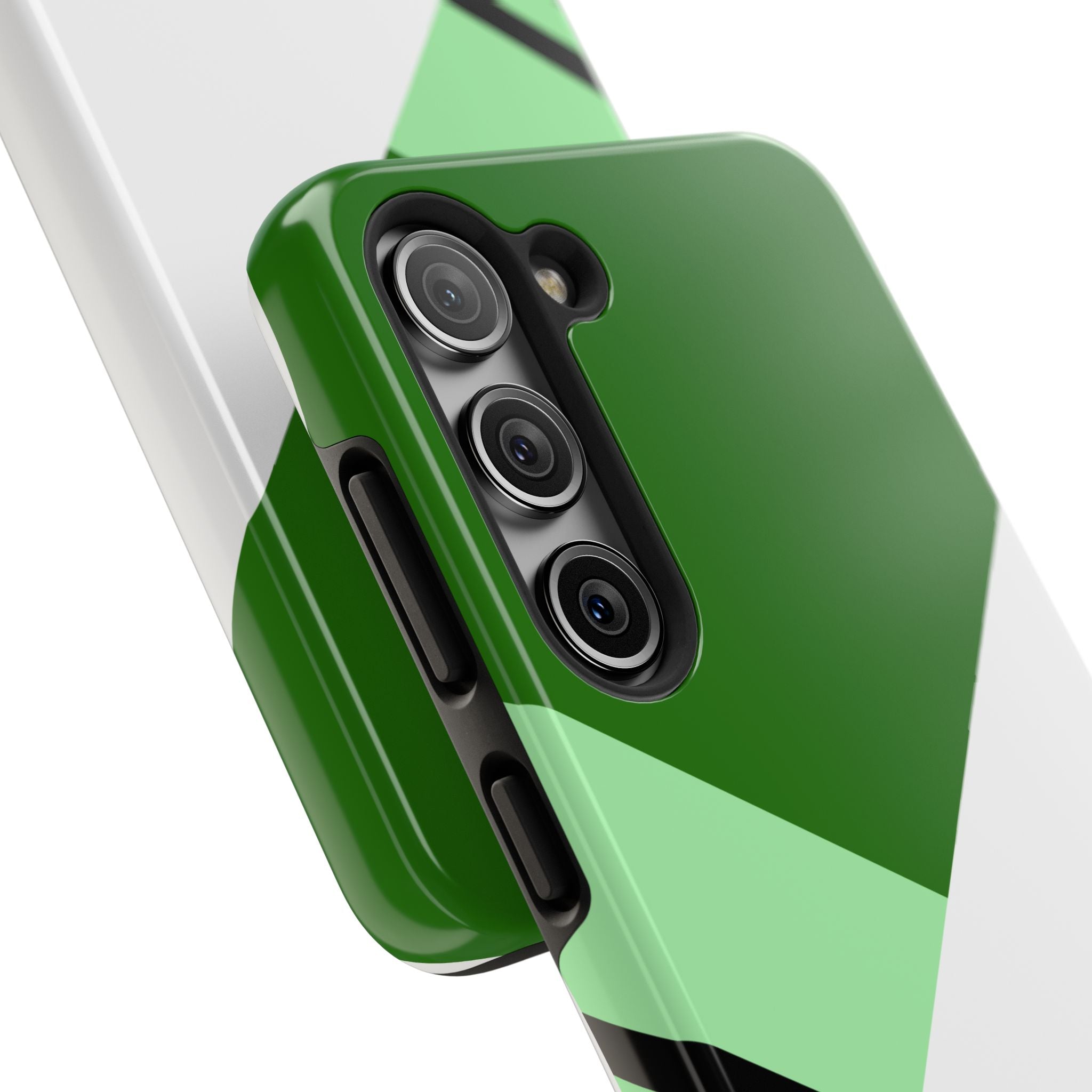 Green Geometric Stripe Phone Case | Tough Phone Cases