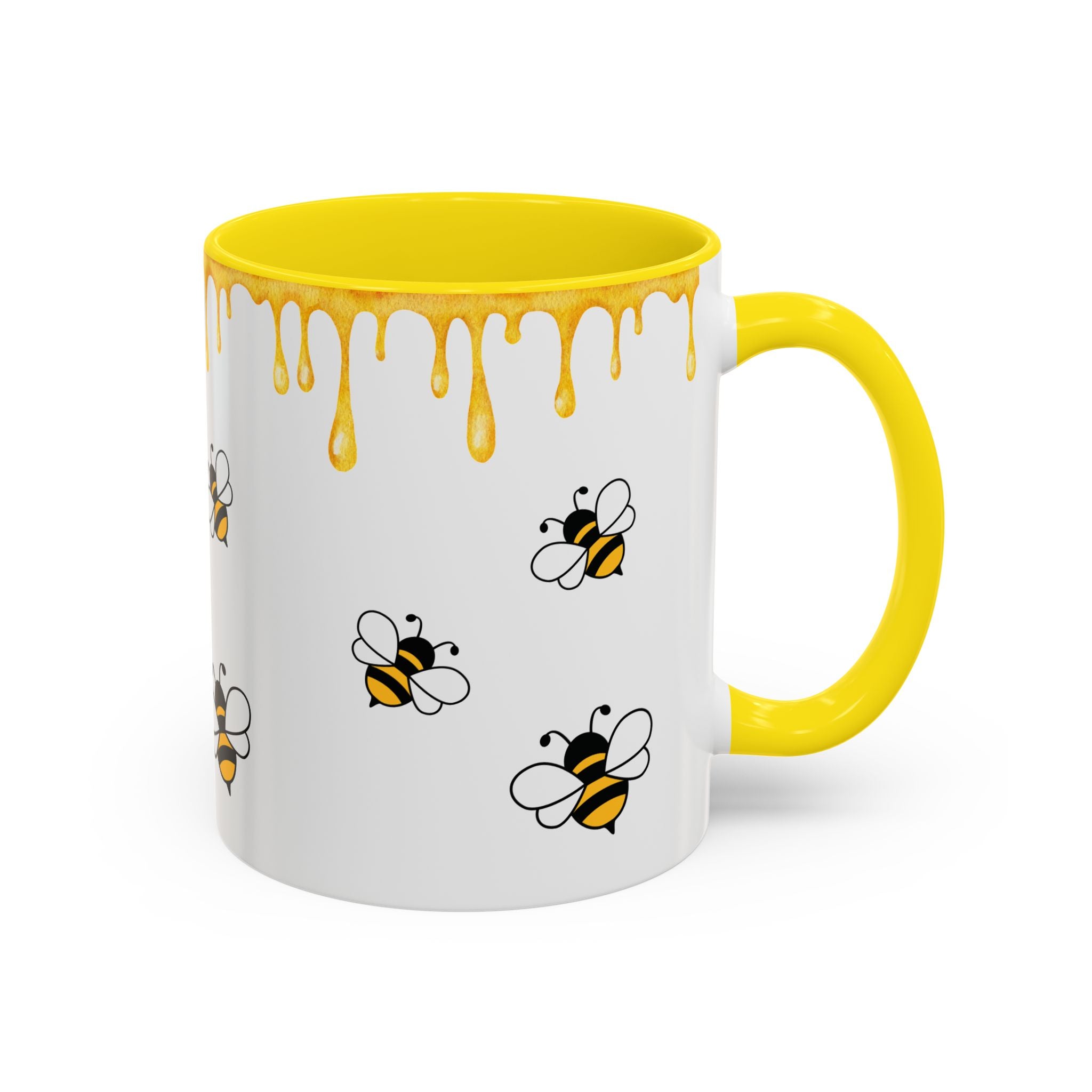Honey Drip Bee Pattern Mug | Coffee Mug