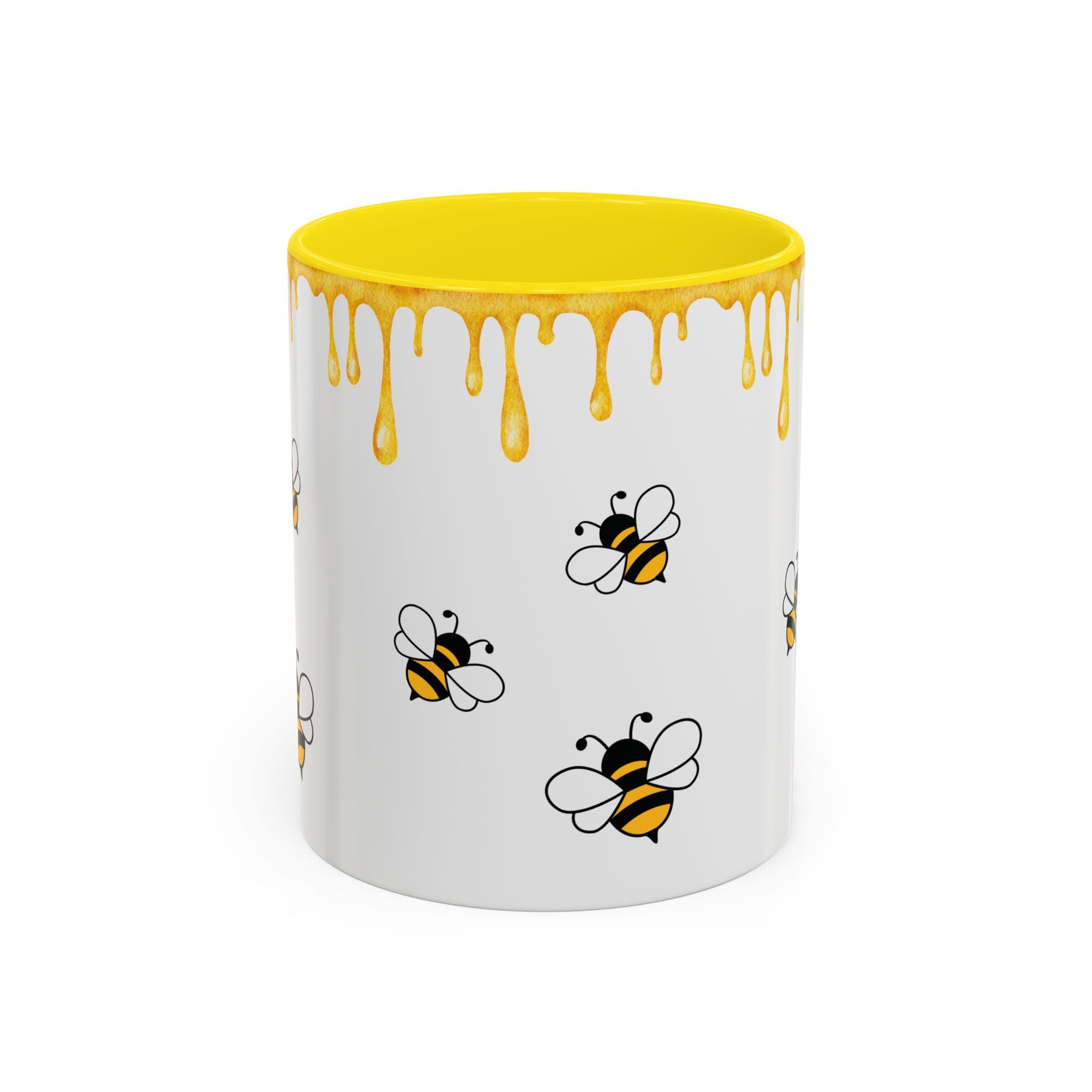 Honey Drip Bee Pattern Mug | Coffee Mug